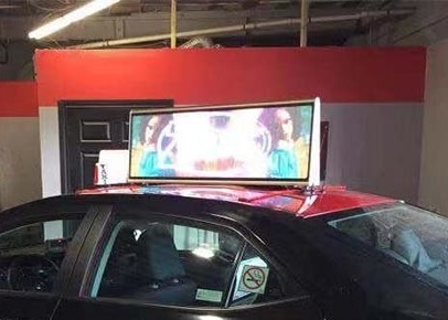 تخصيص P3 سيارات الأجرة LED أعلى إعلانات الشاشة صغيرة، قابلة للفصل وسهلة التثبيت