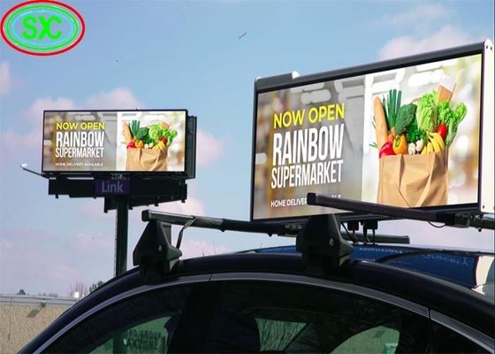 سعر جيد 384*128 نقطة دقة الشاشة سيارة شاشة إشارة LED 96*32 سم مثالية للإعلانات الخارجية الانترنت
