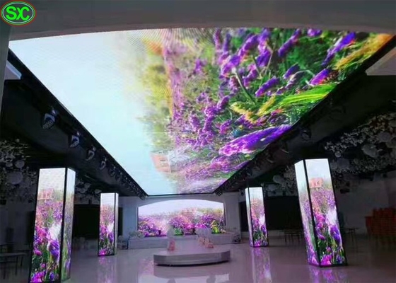 HD استئجار شاشات الشاشات الداخلية / الخارجية LED ، جدران الفيديو المرنة LED
