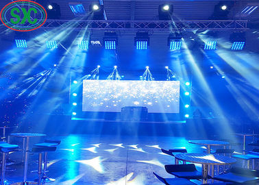 40000 نقطة / متر مربع معلق LED الصب الصب الألومنيوم شاشة P5 الصب الألومنيوم مجلس الوزراء 640x640mm