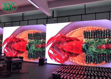 الشاشة الداخلية P4LED المنسوجة المعدنية المعلقة الشاشة LED 512mm X512mm مربع