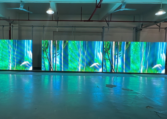 عرض ملصق LED ثابت / صندوق حديدي ، لوحة عرض الفيديو LED الألومنيوم HD ستيريو