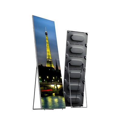عرض ملصق HD LED P2.5 ملون بالكامل أرضية الإعلان القائم 1/16 جدار المسح