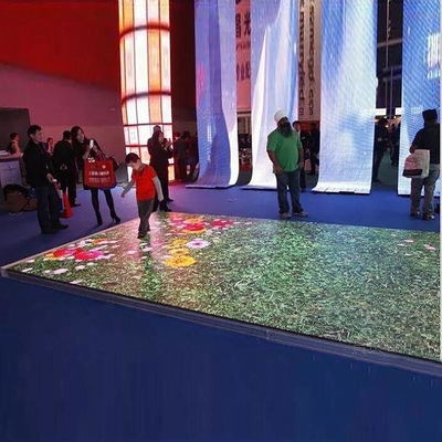P8 Rgb LED Dance Floor فيديو ، إضاءة أرضية بلاطات معنى إمدادات الطاقة 3 سنوات ضمان