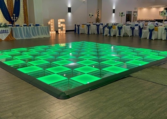تصميم قابلة للتخصيص P3 أرضية الرقص LED البلاط شاشة تفاعلية قوية