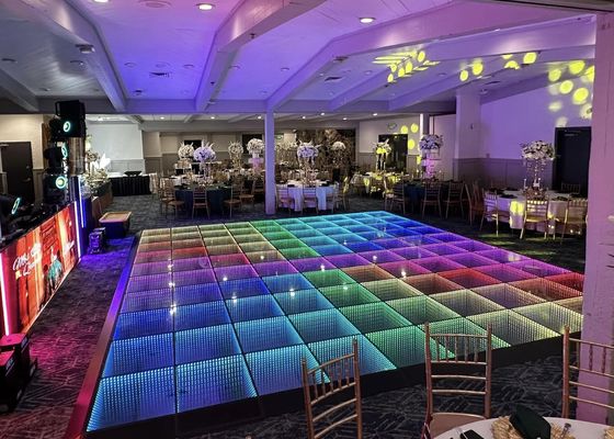 لوحة أرضية للرقص LED محمولة 4.81 مم SMD3535 جدار فيديو ملون كامل