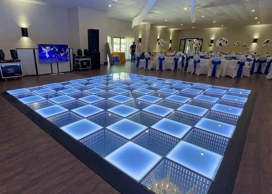 تصميم قابلة للتخصيص P3 أرضية الرقص LED البلاط شاشة تفاعلية قوية