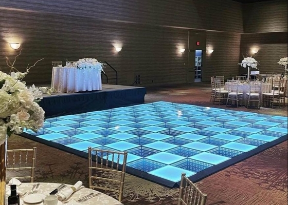 تصميم قابلة للتخصيص P3 أرضية الرقص LED البلاط شاشة تفاعلية قوية