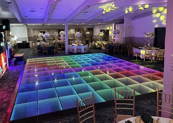 سعر جيد IP65 P6 LED DJ Stage Dance Floor خزانة الطاقة المقاومة للماء نظام LSN الانترنت