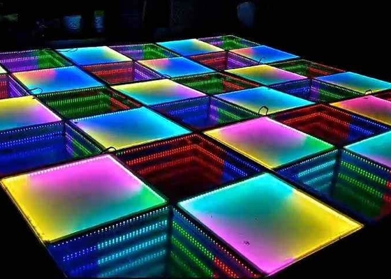P3.91 إضاءة LED الداخلية بألوان كاملة أرضية الرقص 250 * 250mm LED Module 65410 نقطة / متر مربع