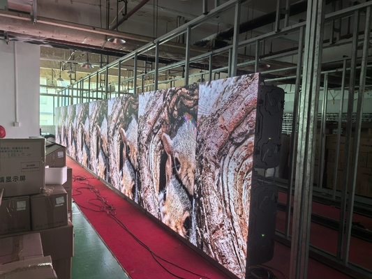 الصب الصمدي الألومنيوم SMD شاشة LED P4 فيديو داخلي الإعلانات شاشة عرض RGB HD بدون عثرة