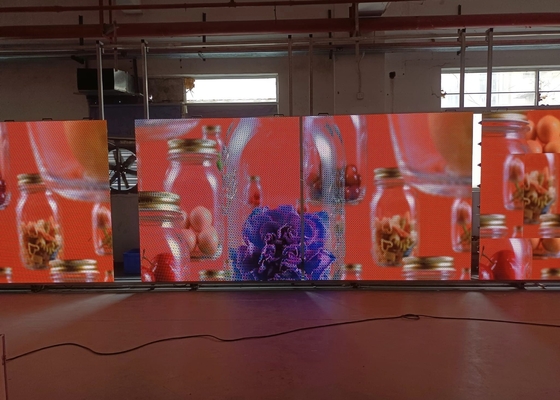P4 RGB لوحة عرض داخلية LED ، 1/16 مسح شاشة LED شاشة فيديو حائط IP34 HD مرنة