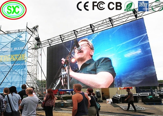 شاشة استئجار LED للخارج P4 Ultra Slim ، SMD2727 شاشة LED عالية الدقة