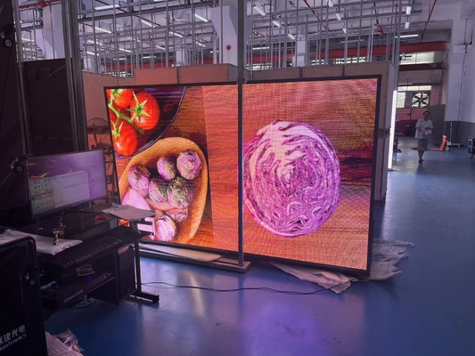 P5.95 داخلية الإيجار الصب الصب الألومنيوم HD في الهواء الطلق مقاومة للماء كامل اللون LED شاشة عرض وحدة LED