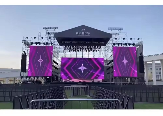 الشاشة الكبيرة الملعب الصب الصب الألومنيوم LED العرض P3 الإيجار في الهواء الطلق IP65 مضاد للماء HD الوضوح العالي