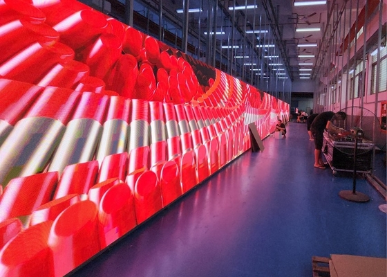 استئجار في الهواء الطلق الصب الصب الألومنيوم RGB شاشة LED P3.91 مضادة للماء متعددة الشاشة HD مرنة SMD DC5V