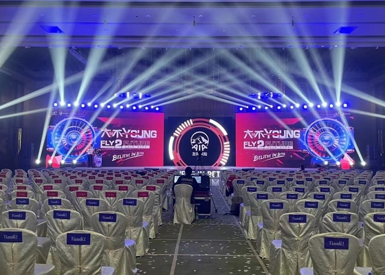 استئجار P6 SMD شاشة LED ثابتة RGB شاشة إعلانية مضادة للماء HD فولتاج العمل DC5V