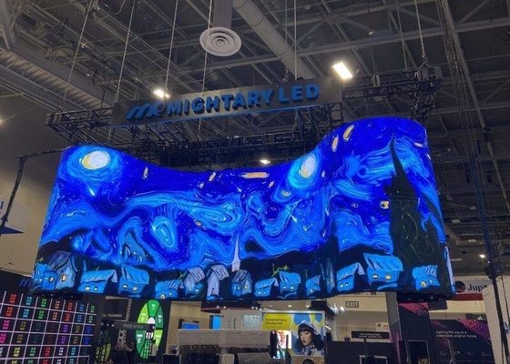 شاشة استئجار LED RGB داخلية P3 SMD ، لون كامل 2500nits سطوع مواد الهيكل الحديدي / الفولاذ