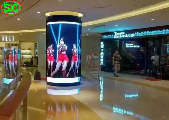 سعر جيد P4 داخلي ثابت للإعلان أسطواني شاشة LED الشاشة 5 سنوات الضمان الانترنت
