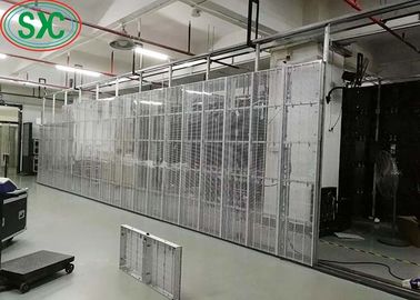 زاوية مشاهدة واسعة الشفافية كاملة اللون الشبكة الشاشة LED ثلاث سنوات الضمان