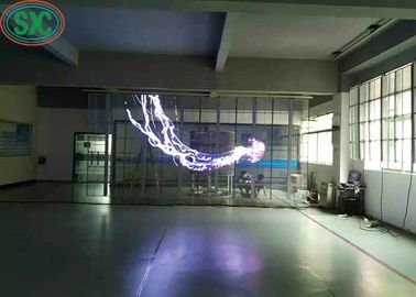 زاوية مشاهدة واسعة الشفافية كاملة اللون الشبكة الشاشة LED ثلاث سنوات الضمان