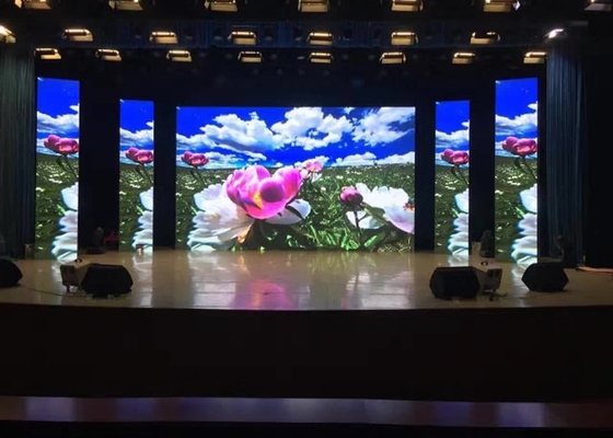 شاشة مسرحية كبيرة واضحة للغاية ملونة بالكامل P3.91 شاشة LED شفافة مع معدل تحديث عالي 3840 هرتز