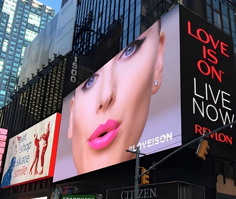 P10 الإعلانات الخارجية الملونة الكاملة LED Billboard نظام التحكم Novastar التثبيت الثابت