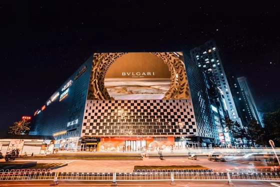 P10 الإعلانات الخارجية الملونة الكاملة LED Billboard نظام التحكم Novastar التثبيت الثابت