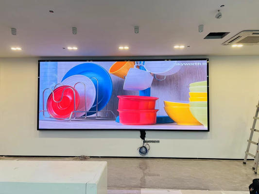 COB P1.25 LED Video Wall داخلي شاشة عرض LED 270420 نقطة / M2 492x492mm
