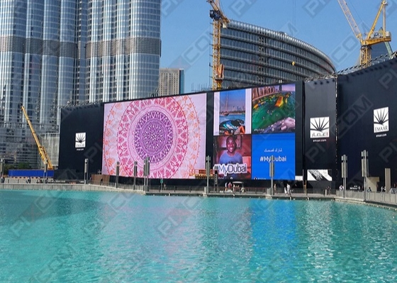 شاشات الإيجار شاشات الألومنيوم المنسوجة شاشات منحنية شاشات الزفاف 250x250MM وحدات LED عالية الدقة RGB