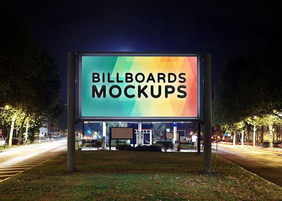 Epistar شريحة فيديو الحائط الخارجي كامل اللون LED الصب الصب الألومنيوم الحديد / الفولاذ