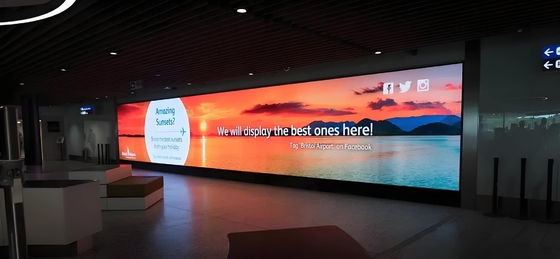 COB P1.25 داخلي المطبوعة الألومنيوم full-color LED Display الإيجار الإعلانية الشاشة الكبيرة نظام التحكم NOVA