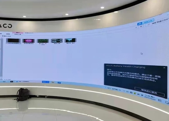 نظام التحكم المزامنة وشاشة التزامن LED كاملة الألوان 768mm * 768mm للإعلانات الداخلية التجارية