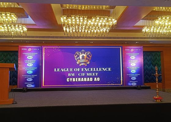 سعر جيد P4 HD داخلي استئجار كامل لون شاشة LED ثابتة جودة عالية وسعر منخفض 1/8 مسح الانترنت