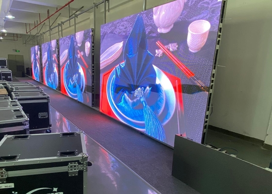 إعلانات فيديو استئجار شاشة P8 شاشة LED لوحة إعلانات، شاشة LED داخلية ملونة كاملة 1/4 وضع مسح