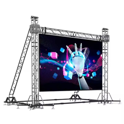 P4.81 الألومنيوم المصبوب بالموت / شاشة العرض LED للإيجار P4 / P5 HD مقاومة للماء بدون بقعة في الداخل والخارج