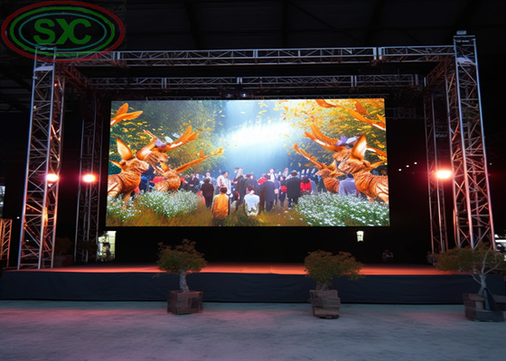 HD 4K 500 * 500mm العرض LED الإيجار 2500cd / m2 شاشة SMD LED ذات كثافة بكسل عالية