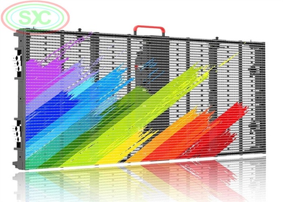 شاشة LED شفافة مرنة ذات جودة عالية P6 عالية الدقة في الداخل للنوافذ / الإعلان