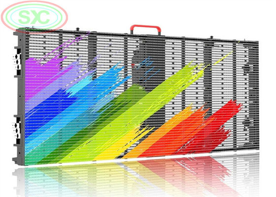 شاشة LED شفافة P3.91-7.82 مقاس 500x1000 مم، سطوع 5000 شمعة/متر مربع