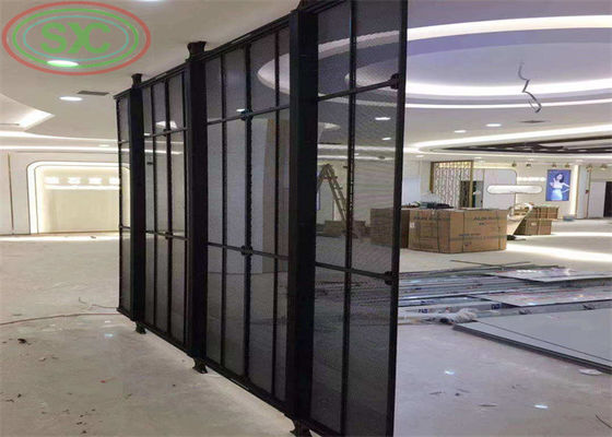 شاشة LED شفافة مقاومة للماء بتصنيف IP43، خزانة ألومنيوم خفيفة الوزن 0.2 كجم/وحدة وزن الوحدة