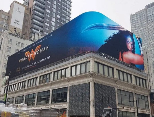حائط فيديو LED ذات حجم مخصص للإعلانات الخارجية مع تكوين بكسل عالي الدقة وارتفاع التباين لعرضها