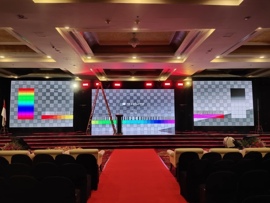 غطاء الألومنيوم الصب الصمامي العرض الإعلاني شاشة LED 250x250mm RGB LED Module P31.25mm