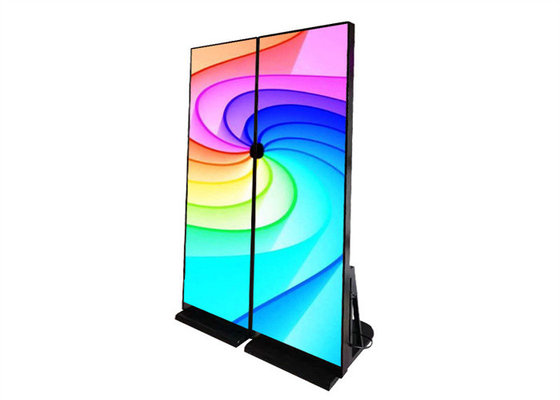 1/32 فحص أرضية واقفة شاشة LED داخلية P2.5 ملصق شاشة LED 640 * 1280mm