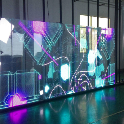 الشاشة الشفافة التجارية ، الشاشة الشفافة LED 1R1G1B ثلاث سنوات ضمان