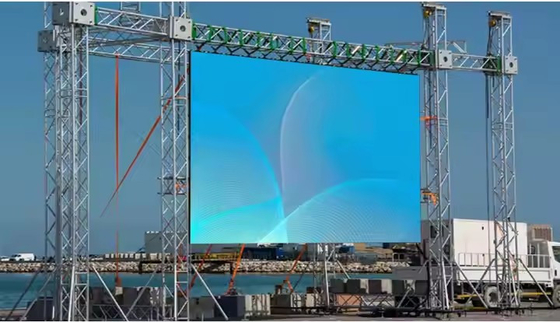 Epistar رقاقة مضاءة العرض Pixel Pitch 8 LED لقطات فيديو الإعلانية لوحات الإعلان