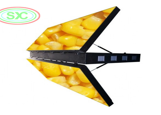 إشارة LED للصمام الإعلاني LED ذات الجانبين مسافة عرض لوحة الإعلانات LED 6 متر شاشة LED الخارجية