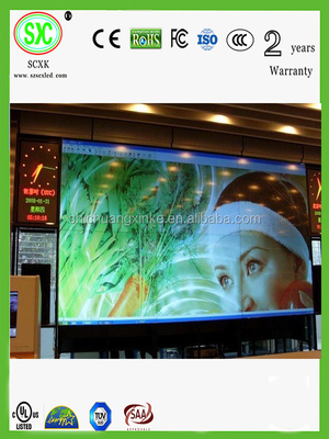 شاشة LED RGB داخلية يتم التحكم بها بواسطة نظام LSN / NoVa ومصنوعة من الحديد / المواد الألومنيومية المسالكة للشاشة العليا