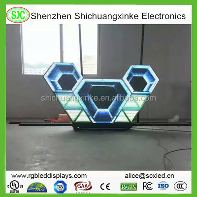 الملصق الرقمي في الداخل شاشة LED ملونة كاملة مع الحديد / الألومنيوم المصبوب بالموت وNationstar SMD 1515