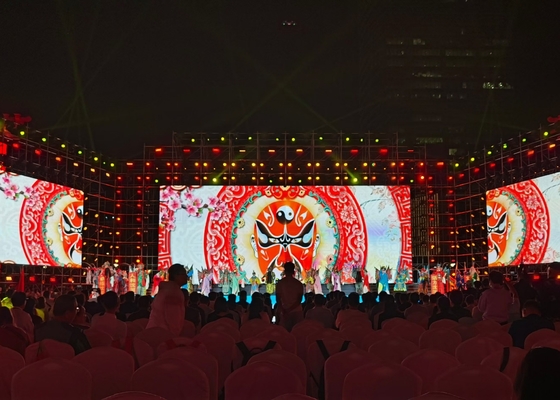 شاشة LED RGB من الألومنيوم ذات الصب الصافية الشفافة جداً 1/4 مسرح المسح الرقمي بالكامل شاشة خارجية مضادة للماء شاشة أحادية ومزدوجة اللون