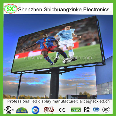 اللون الكامل 625-630nm Score Led Billboard للحلول الإعلانية متعددة الاستخدامات مع متوسط استهلاك الطاقة 860w / m2
